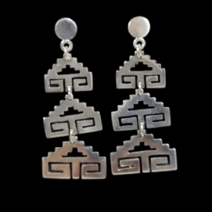 Aretes en plata 950 Escalera
