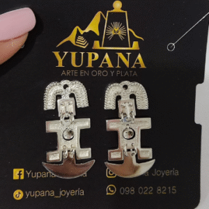 Aretes en plata 950 Chamizones
