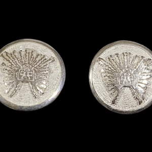 Aretes en plata 950 Banco Central Cortos