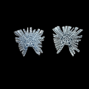 Aretes en plata 950 Banco Central Cortos