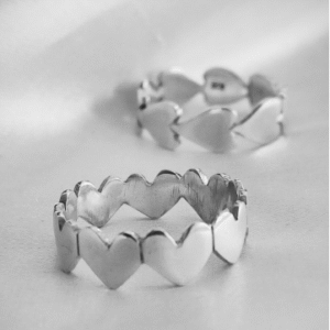 Anillo corazón en plata 950