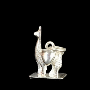 Colgante LLama con Pondo en plata 950