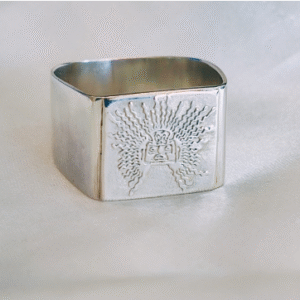 Anillo de hombre en plata 950