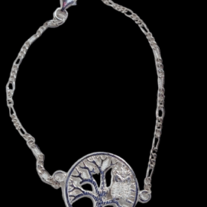 Pulsera Árbol de la Vida con Búho en plata 950